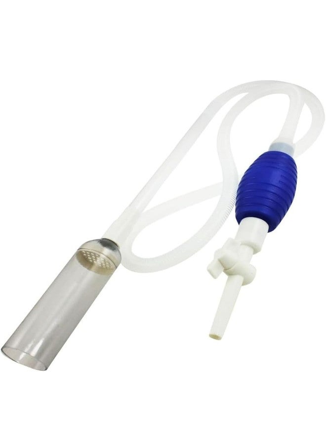 Anky Fish Tank Cleaner 2.15M Siphon Pump with Tap for Aquarium Cleaning Tool Without Valve Algae Scrapers & Gravel Cleaner Vacuum for Water Changing Draining Syphon Pipe